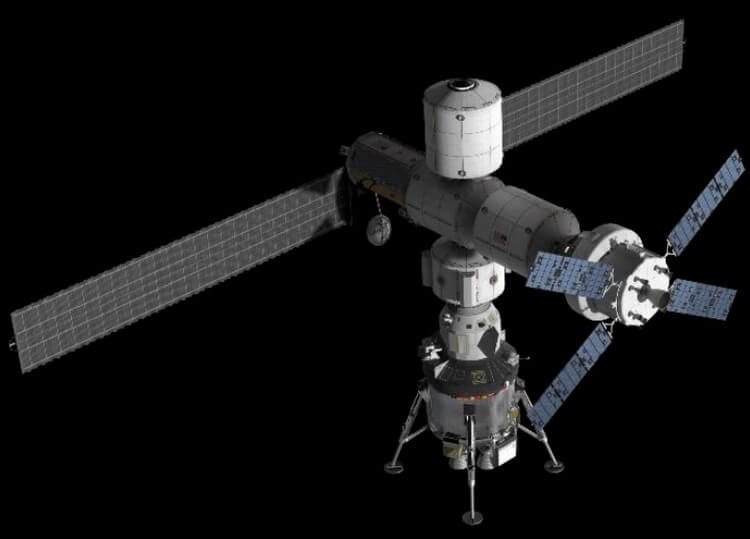 Lockheed Martin представила концепт посадочного лунного модуля для станции Gateway. Фото.