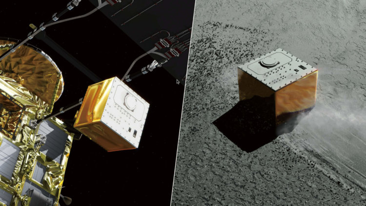 На поверхность астероида Рюгу успешно высадился третий аппарат. Фото.