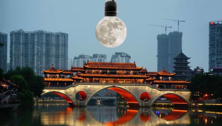 Китай планирует запустить спутники, с помощью которых будут освещаться городские улицы. Фото.