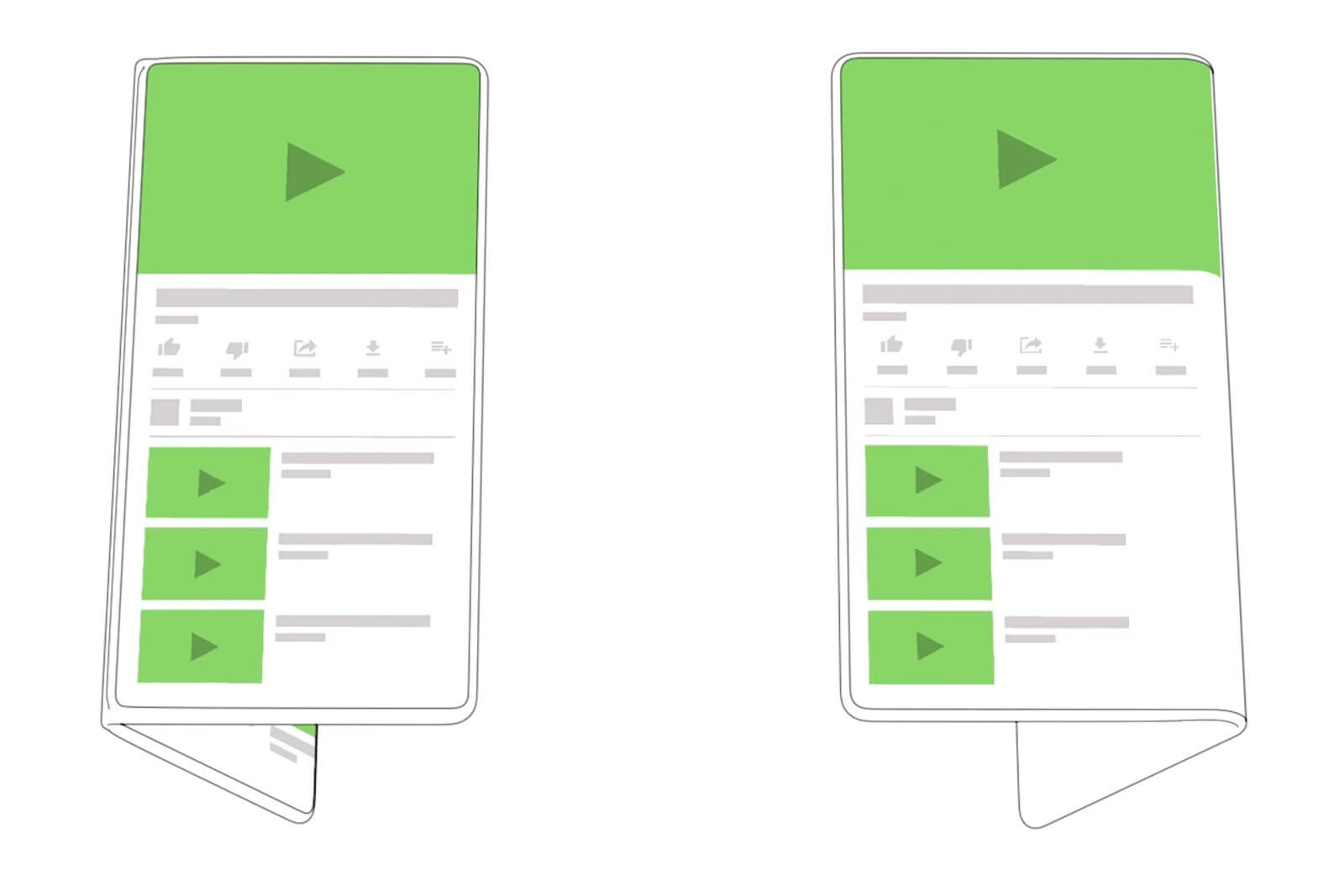Samsung показала складывающийся смартфон. Фото.