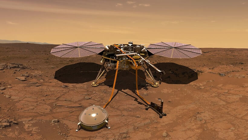 #фото | Зонд InSight успешно сел на поверхность Марса. Полгода полета и семь минут ужаса. Фото.