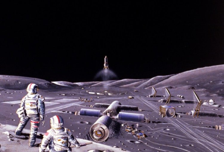 РАН поддержала проект строительства лунной базы и обсудила некоторые детали. Фото.