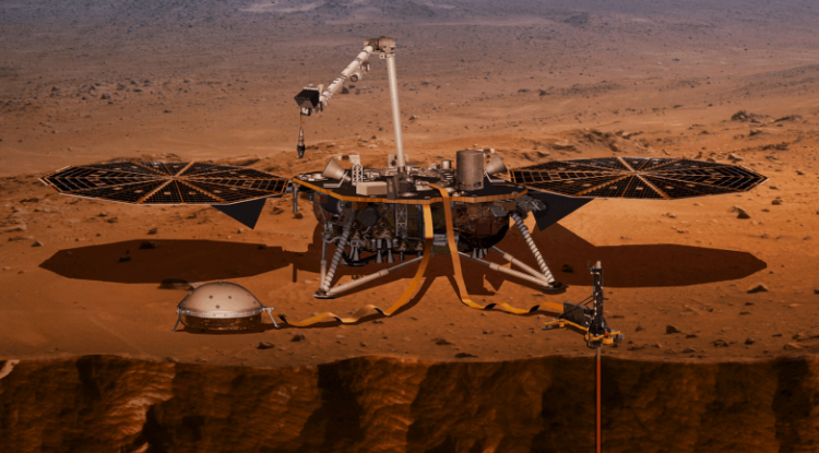 NASA будет транслировать приземление нового посадочного модуля на Марс. Фото.