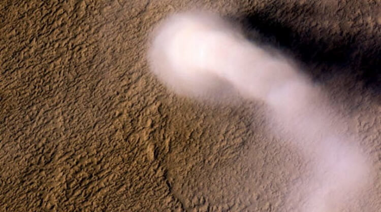Бури Марса способствуют микробной жизни. Бури на Марсе совсем не такие, как на Земле. Фото.