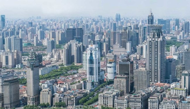Создана 195-гигапиксельная фотография Шанхая где видно каждого человека. Фото.