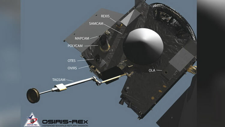 Зонд NASA OSIRIS-Rex вышел на орбиту астероида Бенну. Фото.