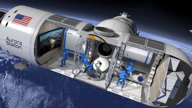 Космический отель Aurora Station обещают открыть в 2021 году. Фото.