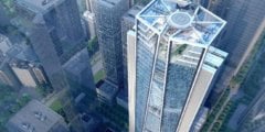В Китае возобновили строительство «автономного небоскреба». Фото.