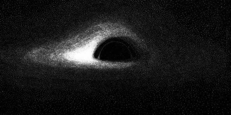 Во время извержения черной дыры показалось любопытное «световое эхо». Фото.