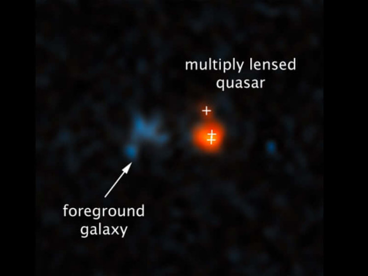 Обнаружен самый яркий квазар во Вселенной. Он в 600 триллионов раз ярче нашего Солнца. Фото.