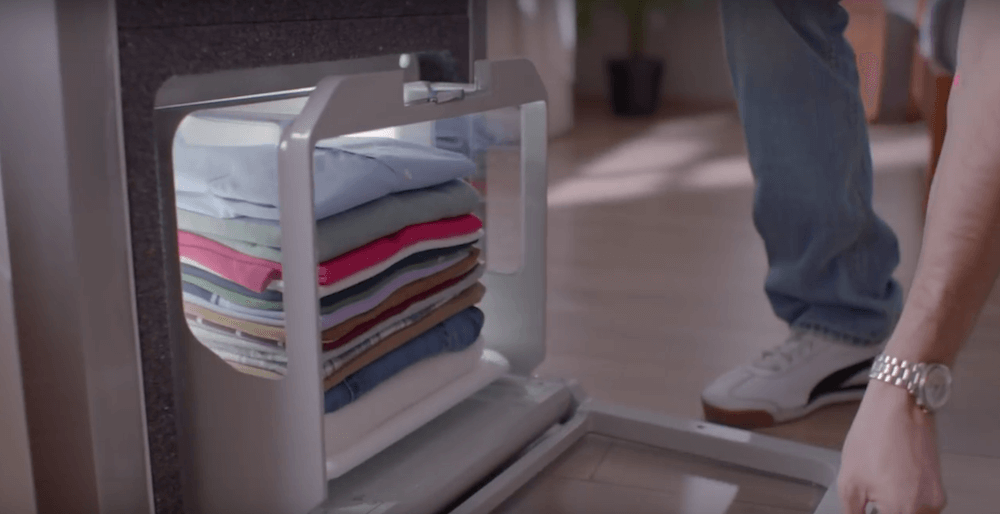 #CES | Робот, который сложит любую вашу одежду. Фото.