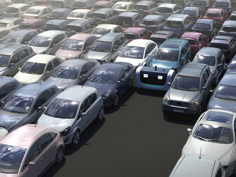Роботы припаркуют ваш автомобиль там, где это кажется невозможным. Фото.