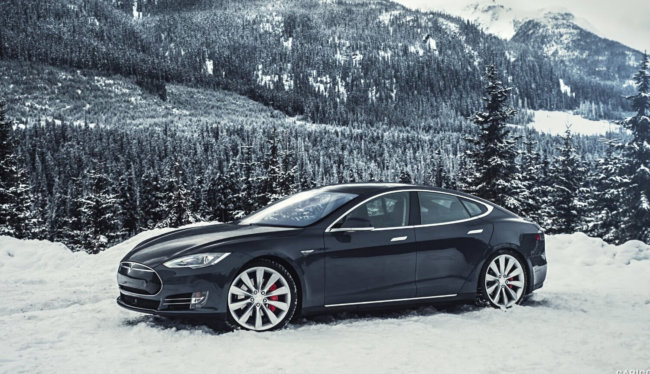 #видео | Как работает автопилот Tesla в снежную погоду? Фото.