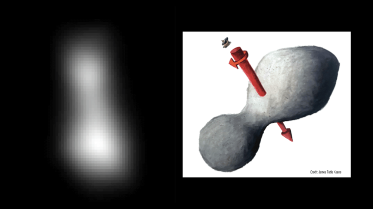 Астероид Ультима Туле стал самым отдаленным объектом, когда-либо исследованным людьми. Фото.