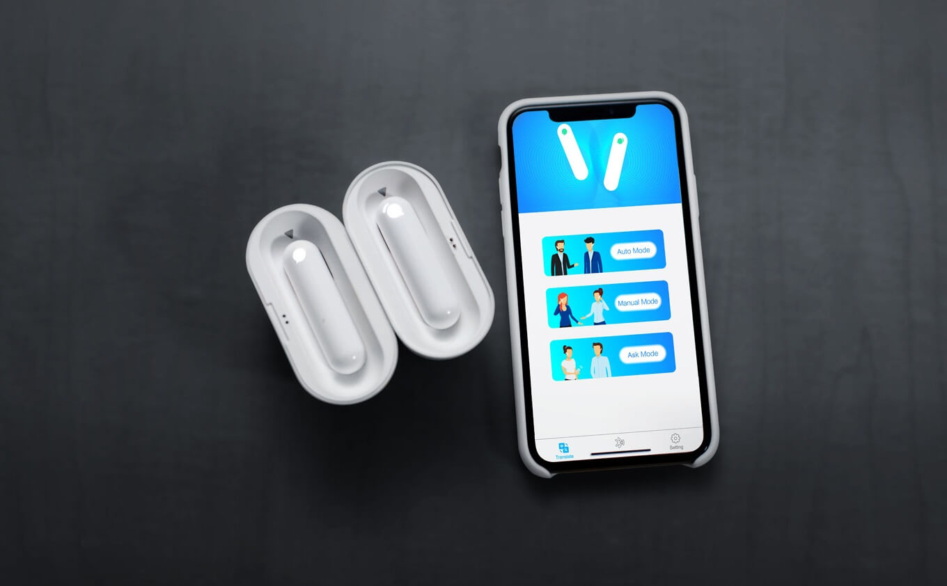 #CES | Гарнитура-переводчик WT2 Plus от Timekettle позволяет разрушить языковой барьер. Фото.