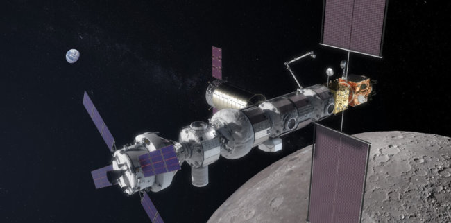 «Шатдаун» в США заставил отложить разработку первого модуля лунной орбитальной станции Gateway. Фото.