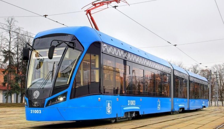 В Москве будет запущен первый в России беспилотный трамвай. Фото.