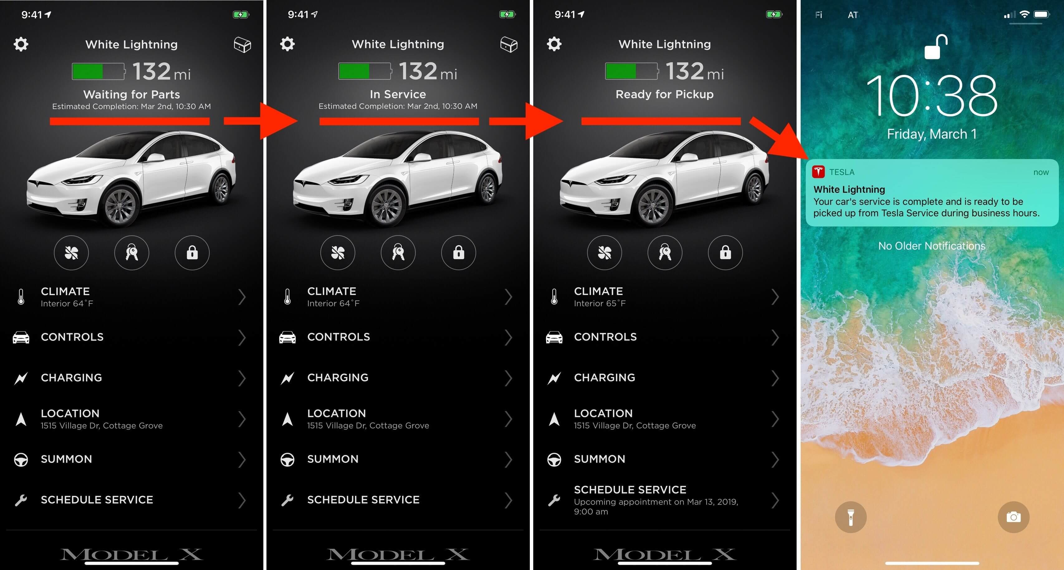 Мобильное приложение Tesla