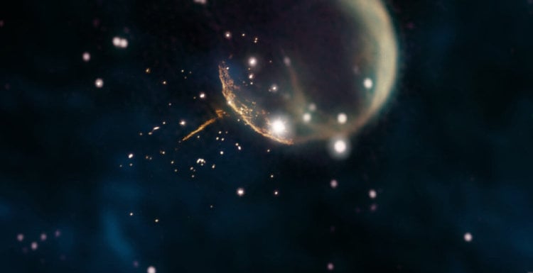 Астрофизики обнаружили одну из самых быстрых звезд нашей галактики. Фото.