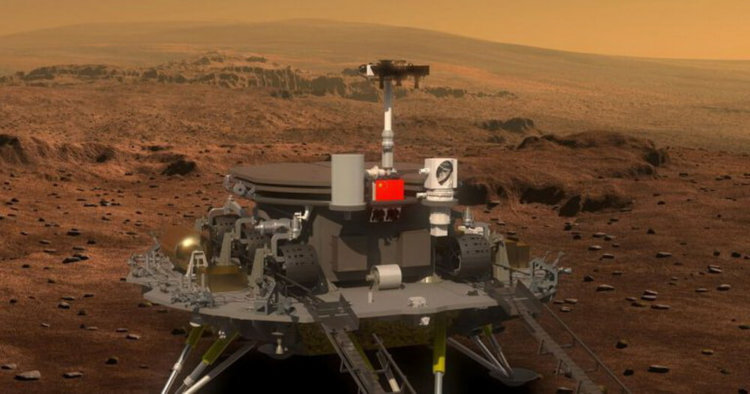 Для исследования Красной планеты Китай отправит в следующем году марсоход. Фото.