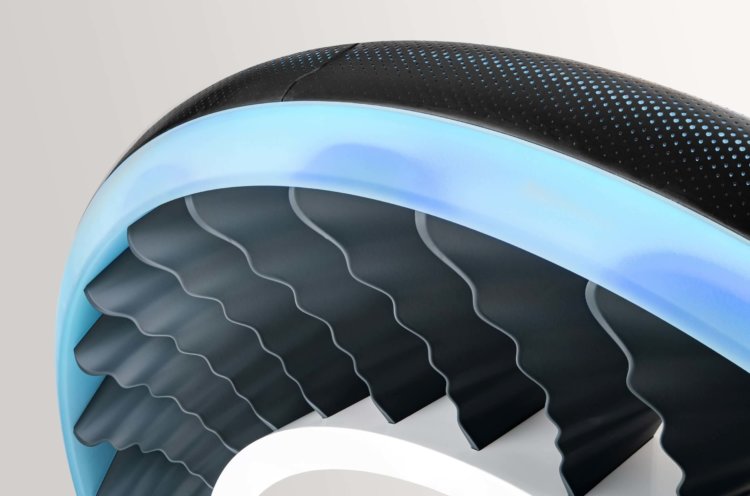 Новые шины Goodyear смогут превращаться в винты для летающих машин. Фото.
