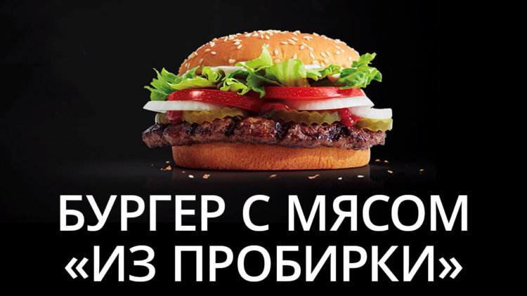 Новости высоких технологий: попробуем бургер с мясом «из пробирки»? Фото.
