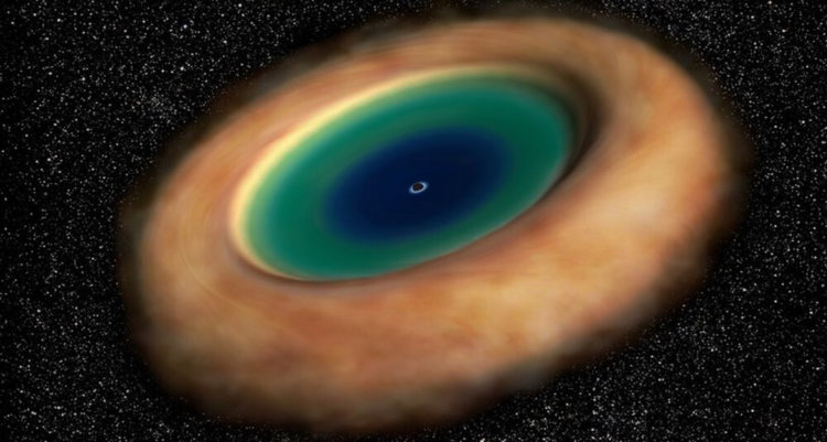 Астрофизики впервые увидели тор сверхмассивной черной дыры. Фото.