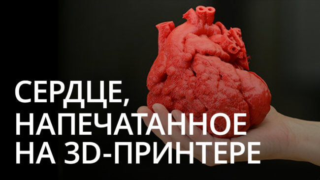 Новости высоких технологий: первое в мире сердце, напечатанное на 3D-принтере. Фото.