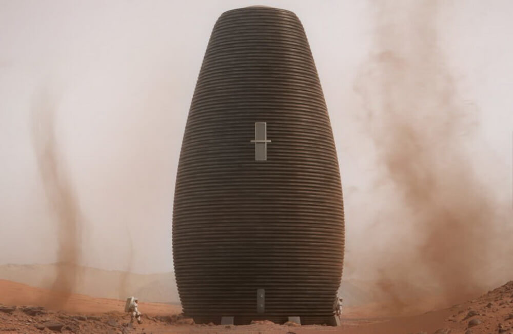 NASA выбрало победителя конкурса на разработку марсианского жилища.. Фото.