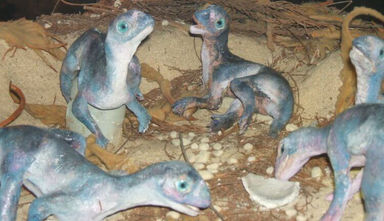 Детеныши динозавров ползали на четвереньках прямо как люди. Фото.