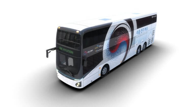 Hyundai представила большой двухэтажный электробус на 70 пассажиров. Фото.