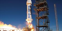 [Прямо сейчас] Blue Origin запустит и посадит ракету New Shepard. Фото.
