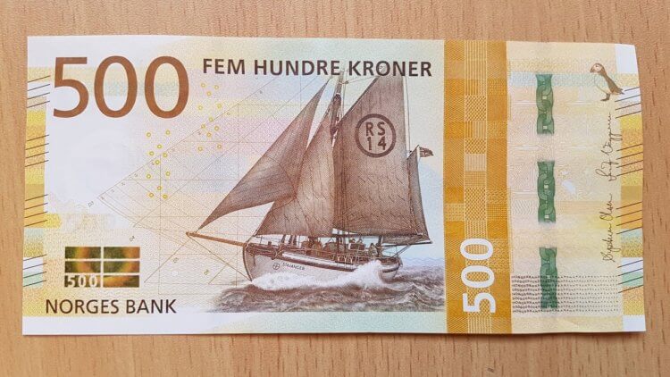 Топ-5 самых красивых банкнот мира. Третье место — 500 норвежских крон. Фото.