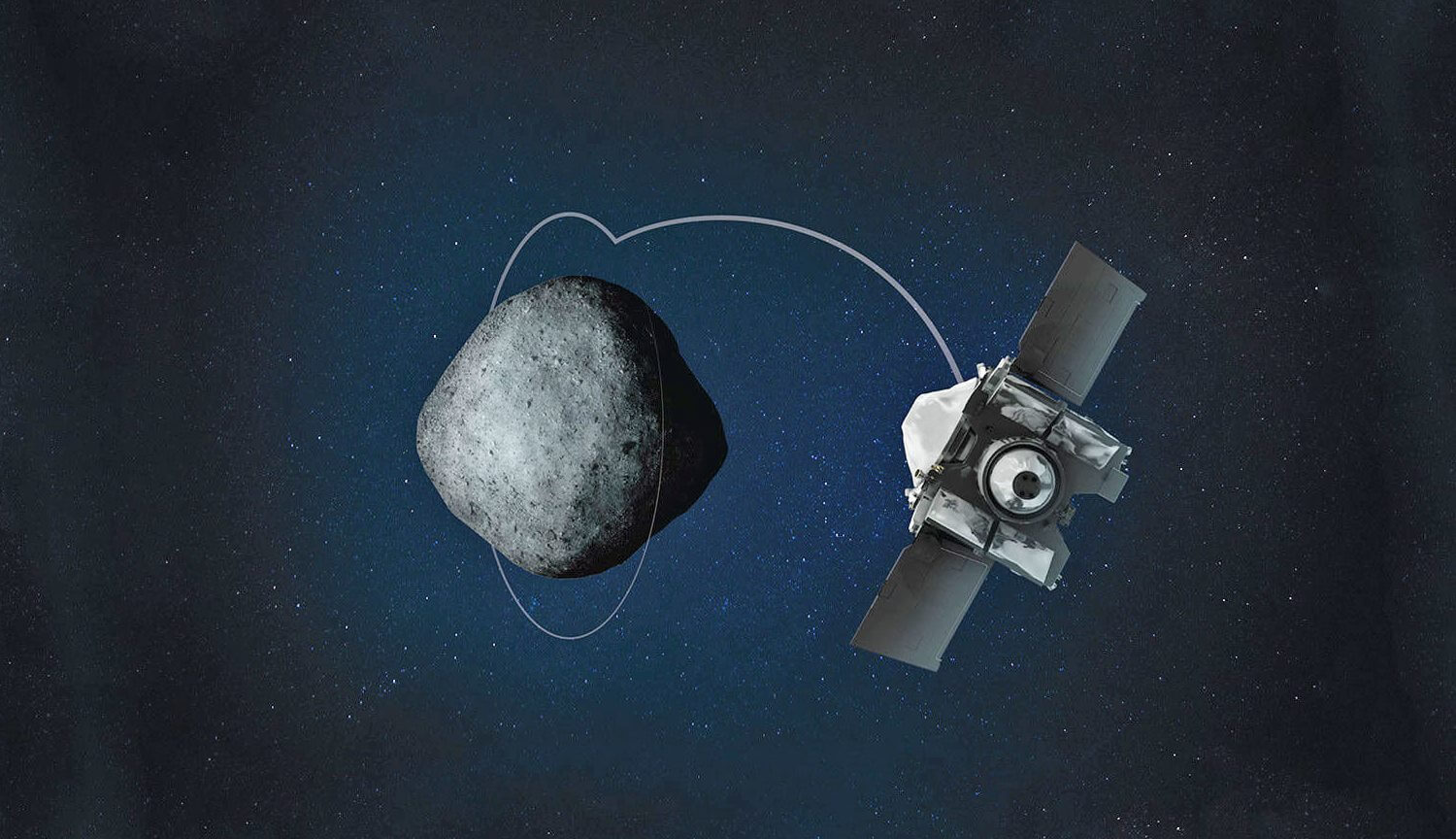 NASA опубликовало тепловую карту астероида Бенну. Фото.