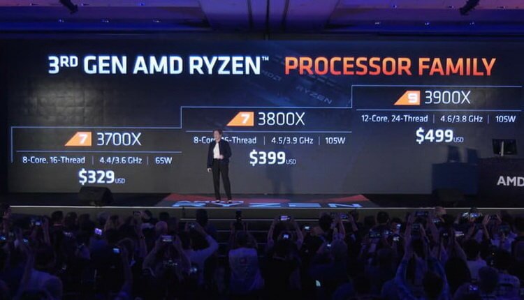 AMD представила линейку процессоров Ryzen 3000 и долгожданную графику Navi. Фото.