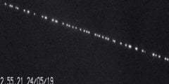 Спутники Starlink компании SpaceX создадут проблему для наземной астрономии. Фото.