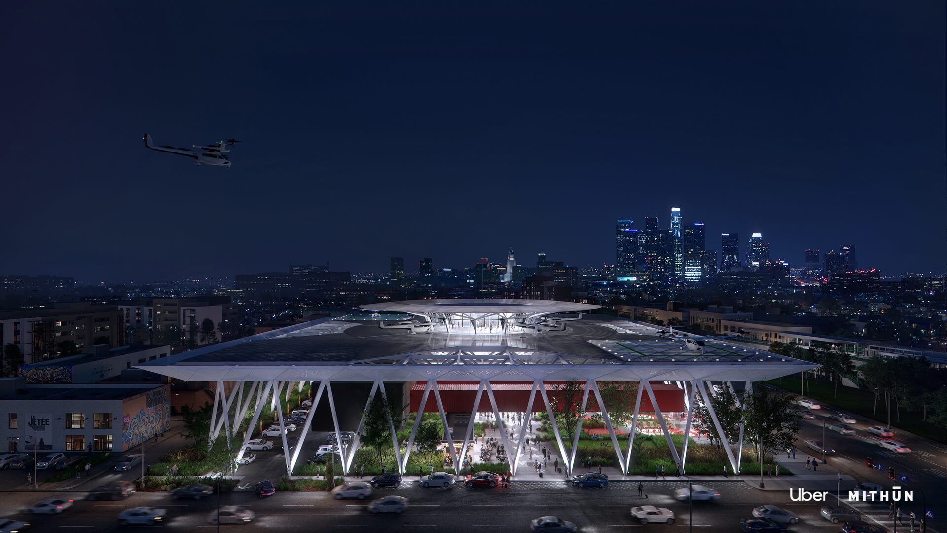 Концепт воздушного порта в Лос-Анджелисе. Фото.