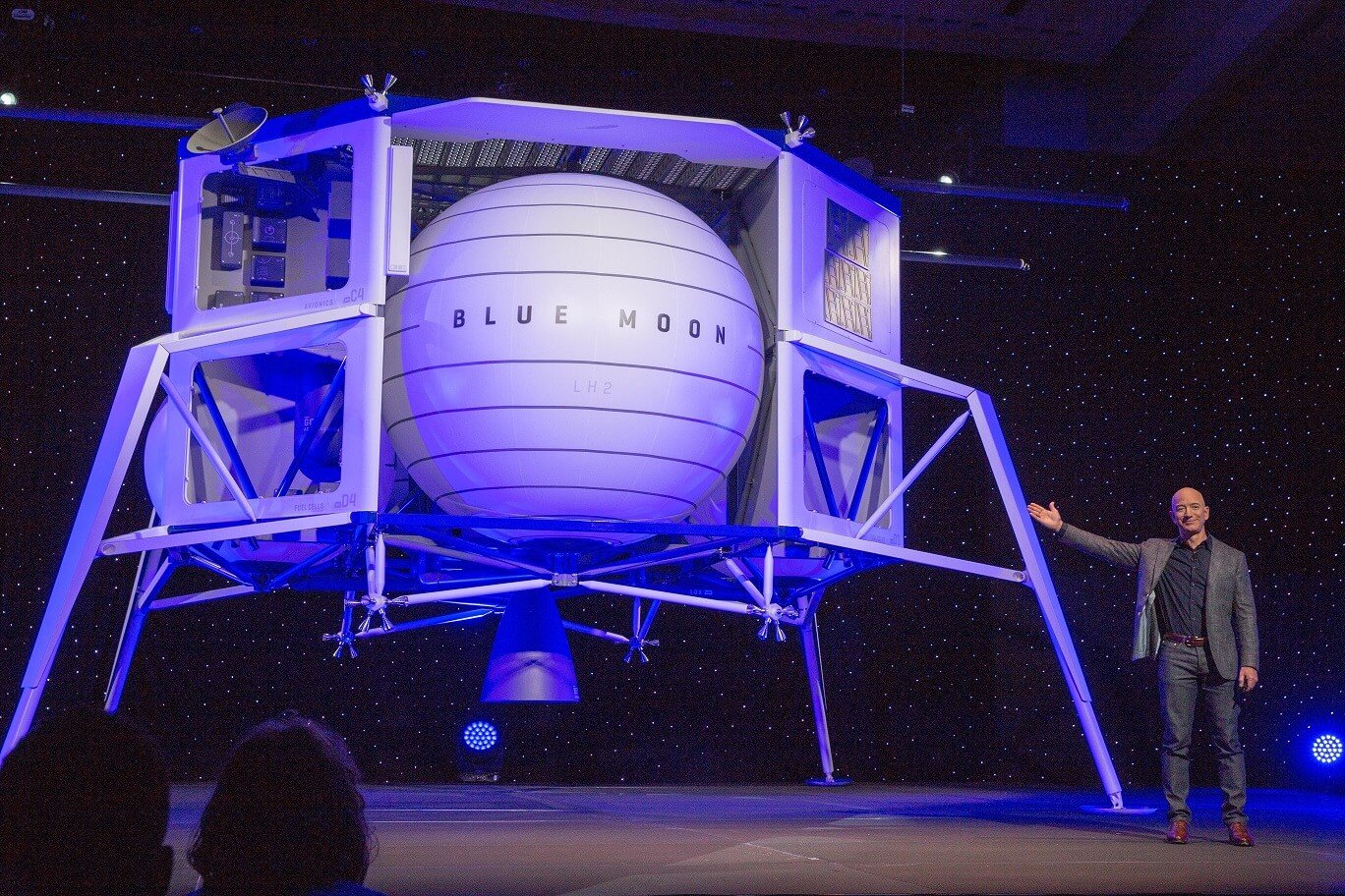 История Blue Origin. Ближайшая цель: Blue Moon. Фото.
