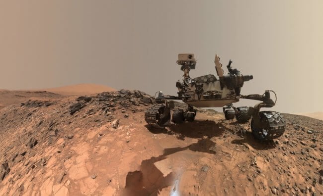Марсоход «Кьюриосити» обнаружил косвенные признаки жизни. Фото.