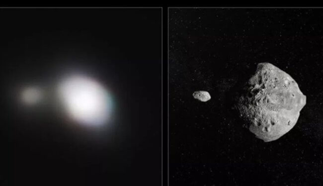 #видео | Астрономы разглядели двойной астероид 1999 KW4. Фото.