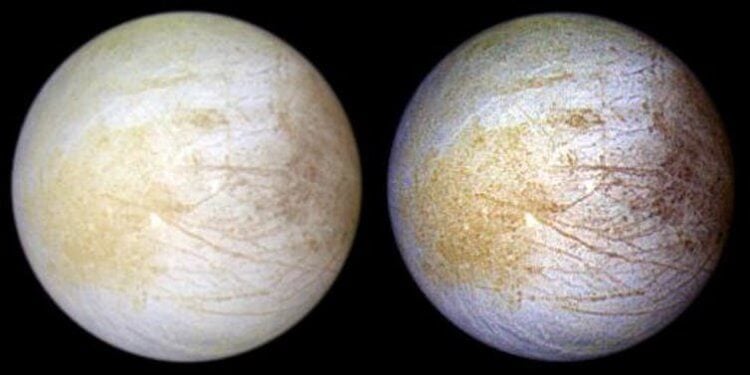 На Европе нашли поваренную соль. Что это означает для жизни возле Юпитера? Есть ли жизнь на Энцеладе? Фото.