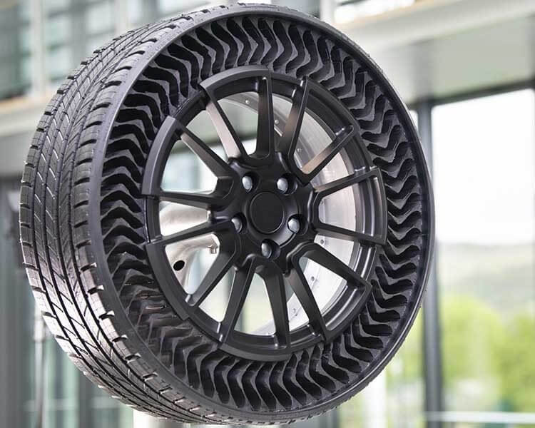 Больше никаких проколов: Michelin и GM обещают выпустить безвоздушные шины к 2024 году. Фото.
