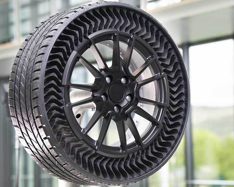 Больше никаких проколов: Michelin и GM обещают выпустить безвоздушные шины к 2024 году.. Фото.