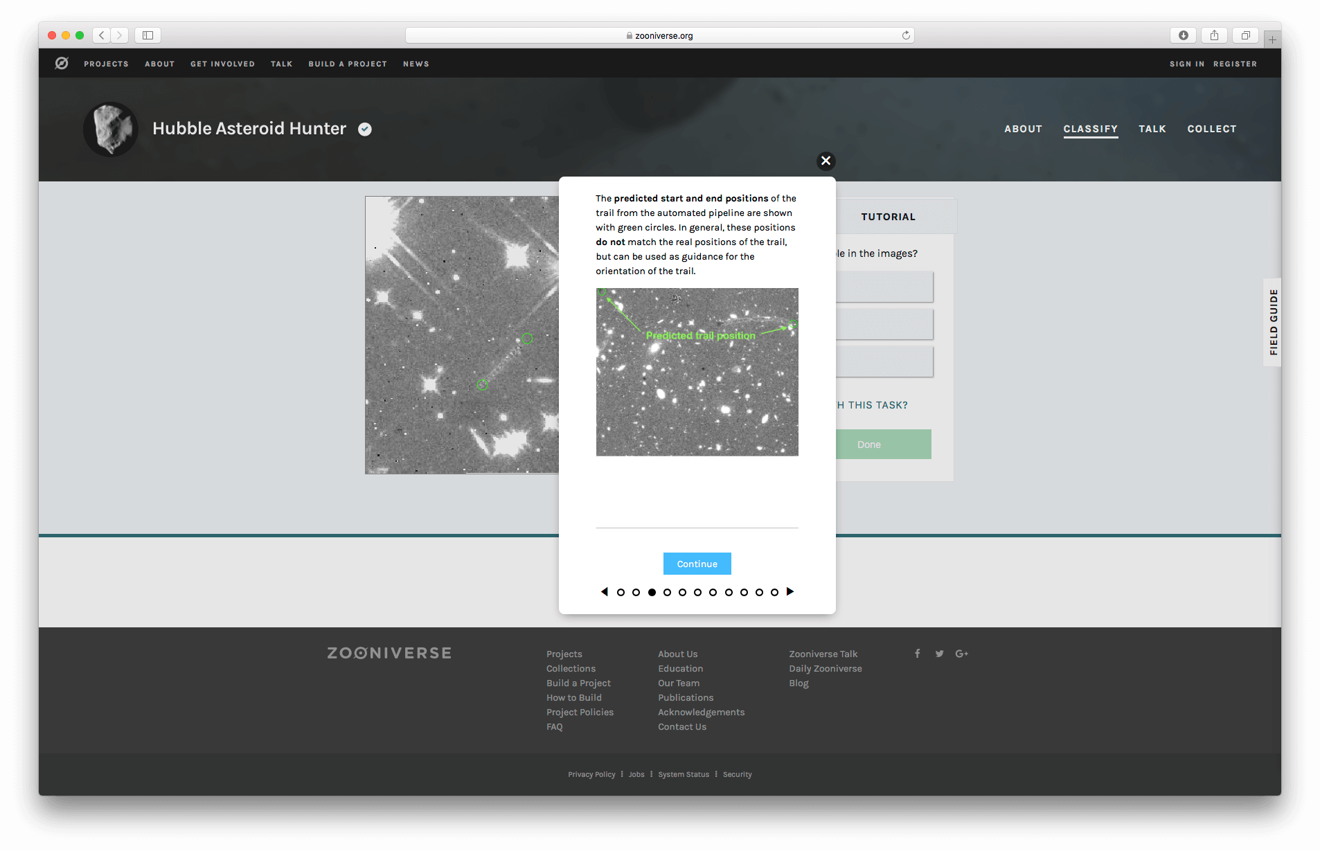 Помогите астрономам найти новые астероиды на снимках телескопа «Хаббл». Фото.