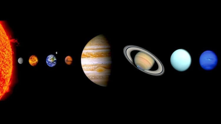 Что известно про Нибиру. Относительные размеры планет Солнечной системы. Фото.