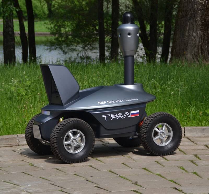 Необычный вид для робота. Фото.