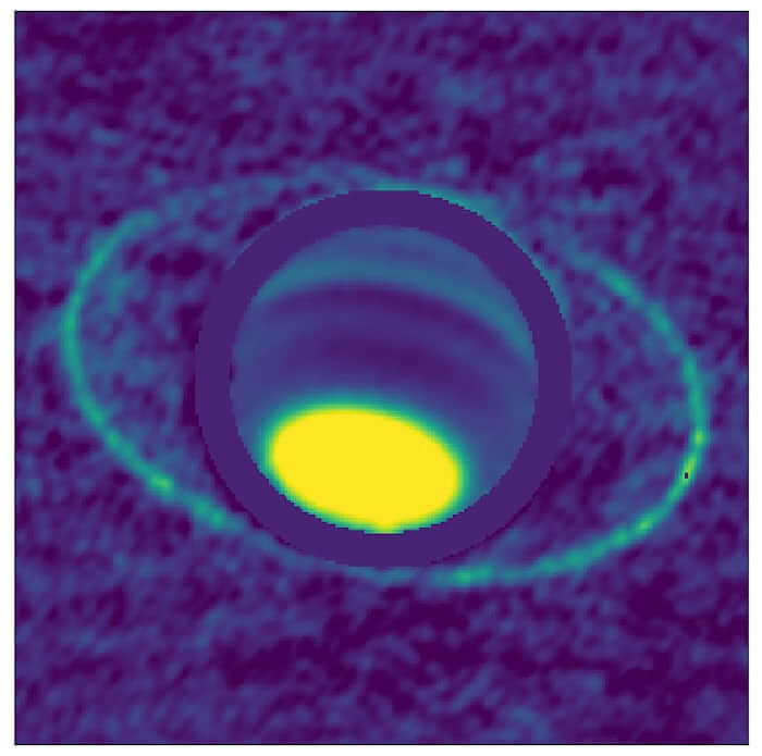 Ученые впервые измерили температуру колец Урана. Система колец Урана. Фото.
