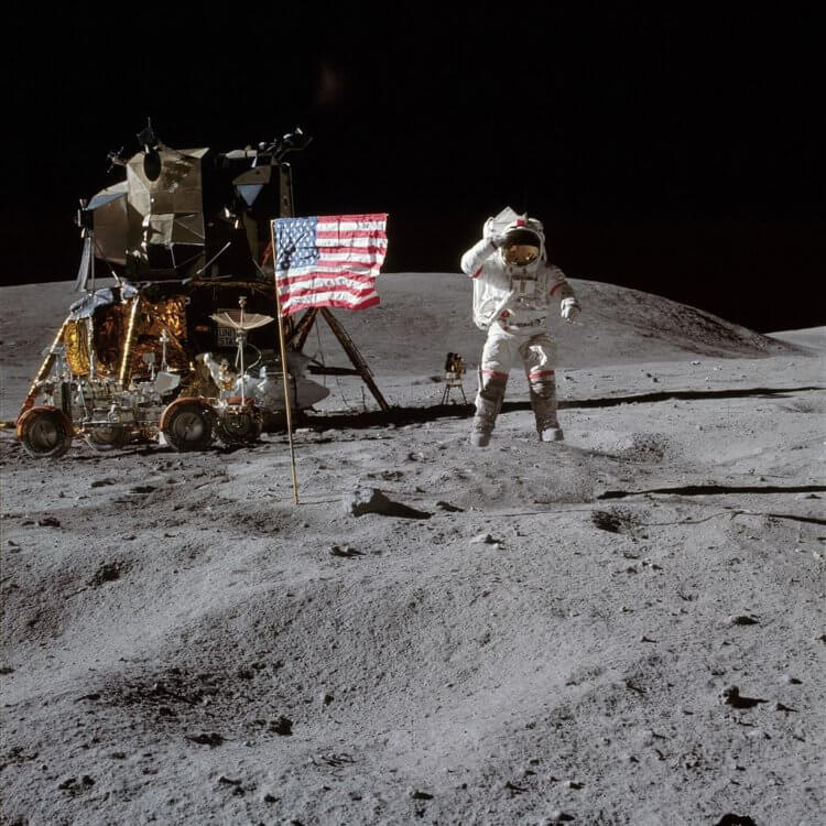 Сколько раз люди высаживались на Луну? Пятая высадка на Луну – «Аполлон-16». Фото.