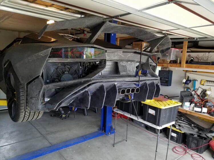 Американец у себя дома напечатал на 3D-принтере Lamborghini Aventador и на нем можно ездить. Сколько это стоит? Фото.