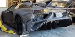 Американец у себя дома напечатал на 3D-принтере Lamborghini Aventador и на нем можно ездить. Фото.